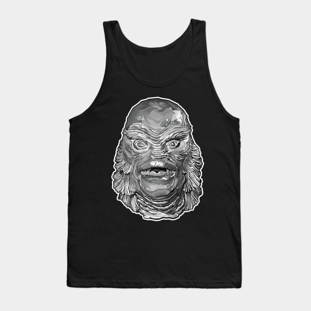 Classic Creature (Grays Version) Tank Top by pentoolarts